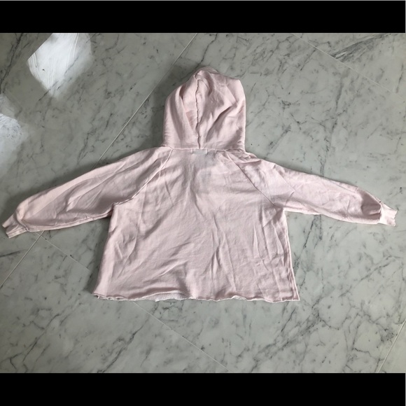 Wildfox Hutton Lace-up Sweatshirt in Seashell Pink - Picture 2 of 4